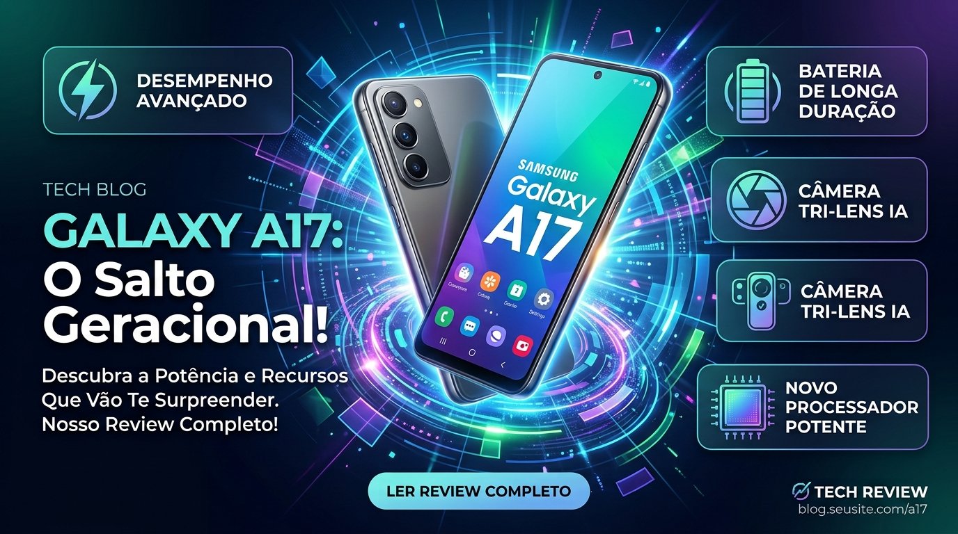 Samsung Galaxy A17 vale a pena? Review do 256GB