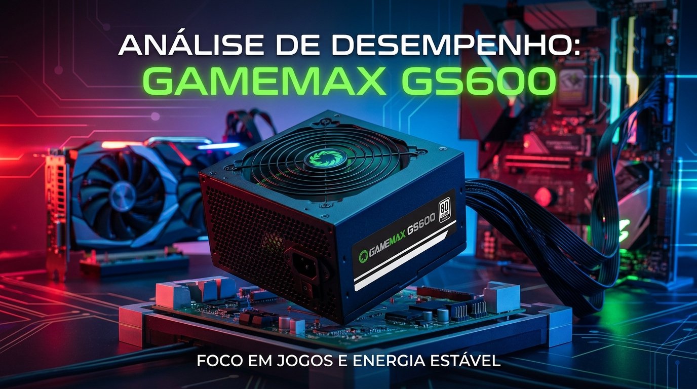 Fonte GameMax GS600 vale a pena? Review completo